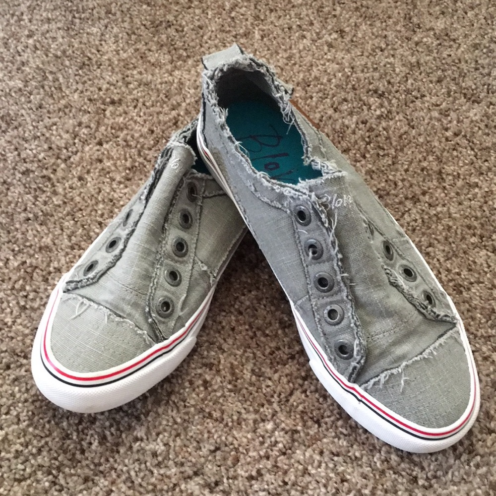 Brand new in box gray Blowfish slip on sneakers